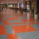 linoleum patroon 80x80 - Trappenhuis tapijt met border in luxe appartementencomplex Amsterdam centrum
